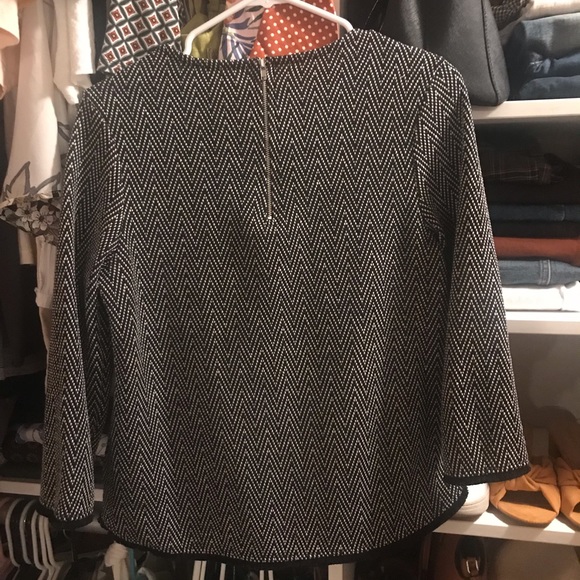 W5 black and white fringe top - Picture 3 of 3